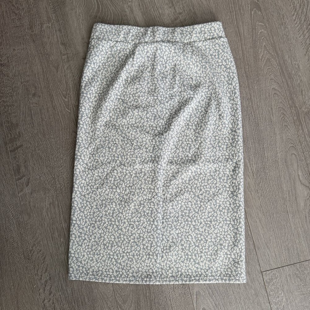 LOFT Green Leopard Print Pencil Skirt | NWT | Size S | 27" Length